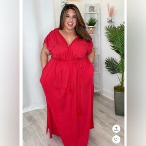 Plus Cord Detail Maxi Dress